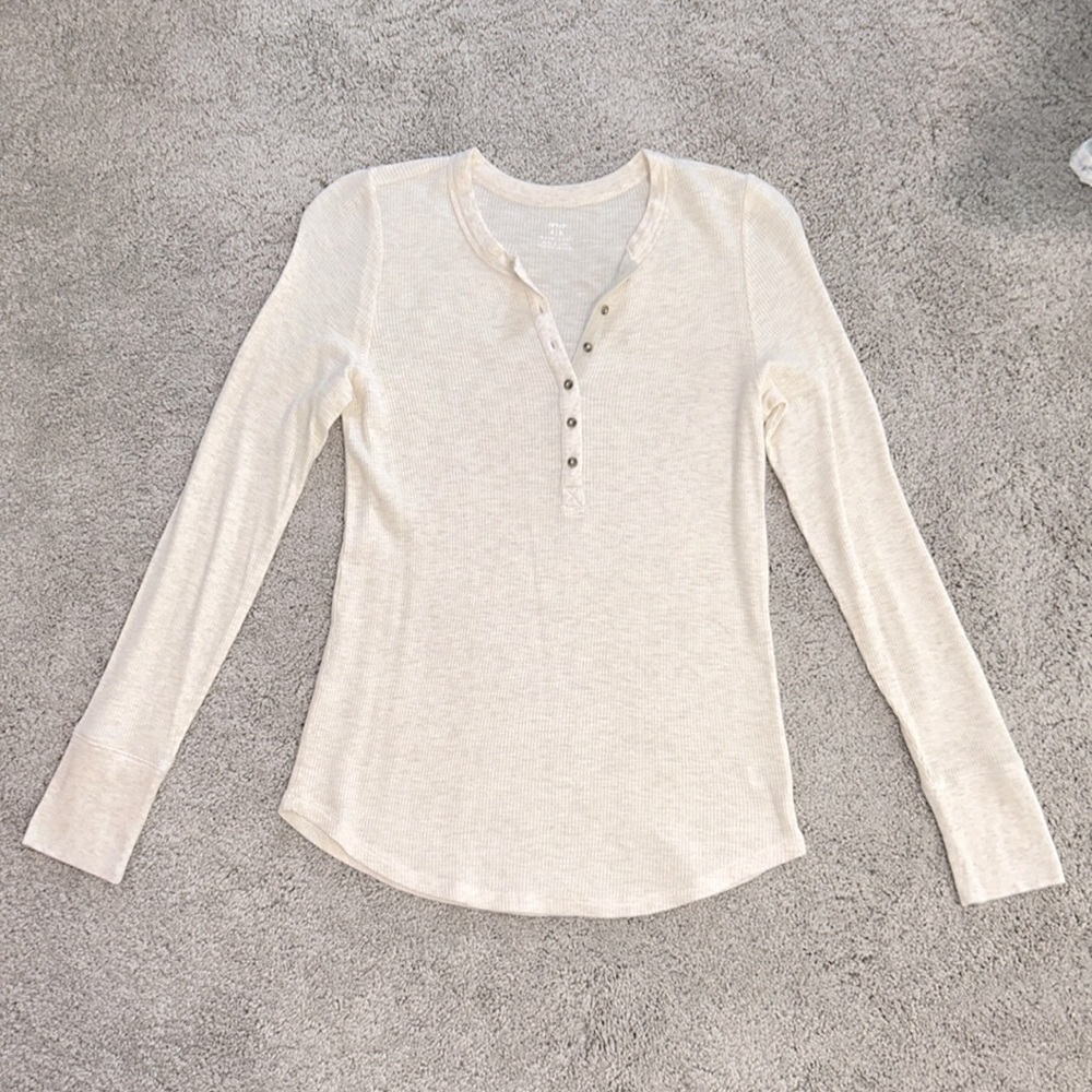 NWT Aerie Waffle Long Sleeve